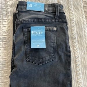 NWT 7 for all mankind grey Blair jeans
